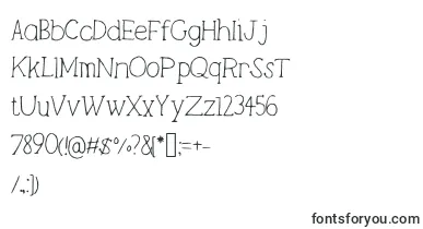  Lightweight font