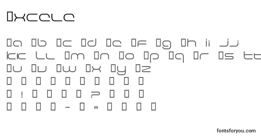 Шрифт Excele – алфавит, цифры, специальные символы