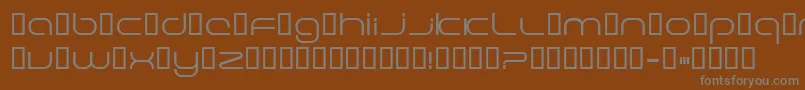 Excele Font – Gray Fonts on Brown Background