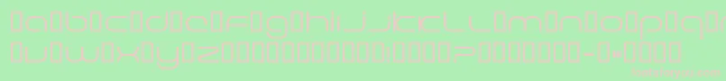Excele Font – Pink Fonts on Green Background