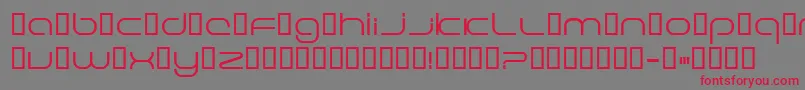 Excele Font – Red Fonts on Gray Background