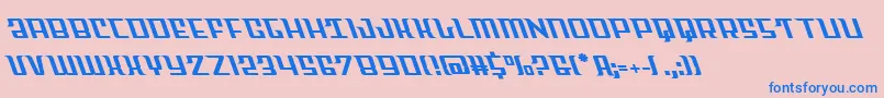 フォントSkycableft – ピンクの背景に青い文字