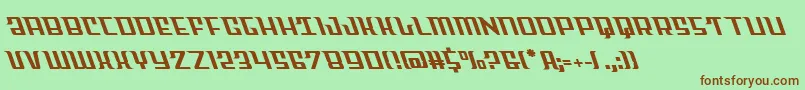 Шрифт Skycableft – коричневые шрифты на зелёном фоне