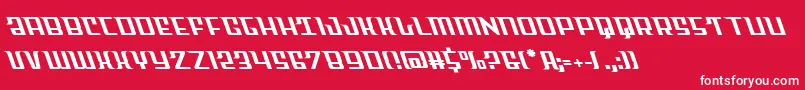 フォントSkycableft – 赤い背景に白い文字