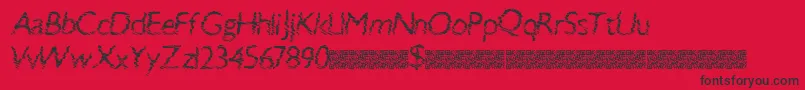 Swiftbreak Font – Black Fonts on Red Background