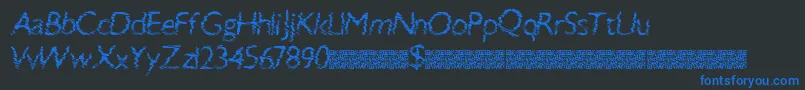 fuente Swiftbreak – Fuentes Azules Sobre Fondo Negro