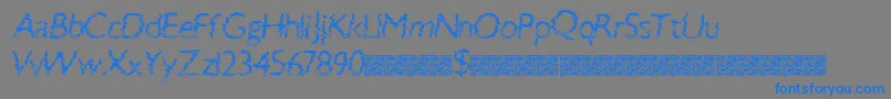 フォントSwiftbreak – 灰色の背景に青い文字