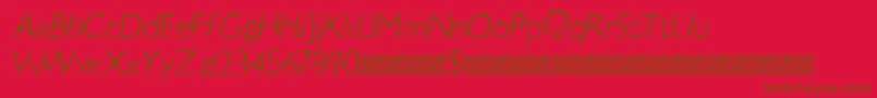 Swiftbreak Font – Brown Fonts on Red Background