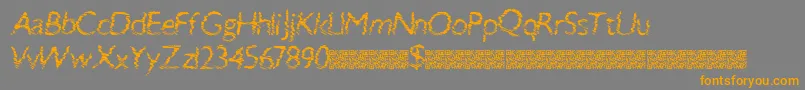 Шрифт Swiftbreak – оранжевые шрифты на сером фоне