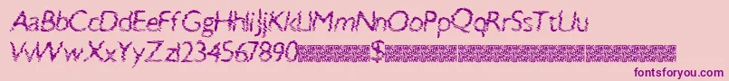 fuente Swiftbreak – Fuentes Moradas Sobre Fondo Rosa