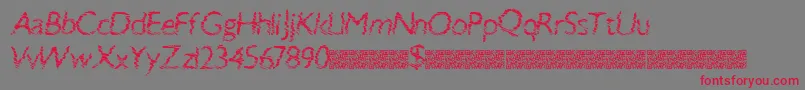 Swiftbreak Font – Red Fonts on Gray Background