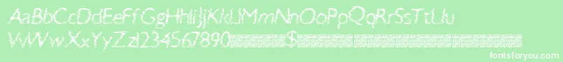 Swiftbreak-Schriftart – Weiße Schriften auf grünem Hintergrund