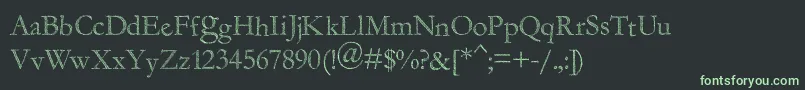 Шрифт FragileDecay – зелёные шрифты на чёрном фоне