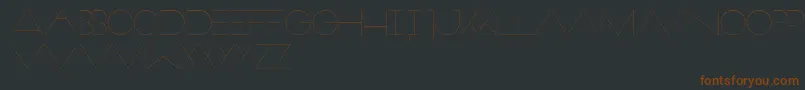 Шрифт Veron – коричневые шрифты на чёрном фоне