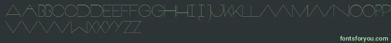 Czcionka Veron – zielone czcionki na czarnym tle