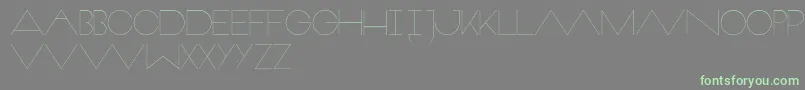 Veron Font – Green Fonts on Gray Background