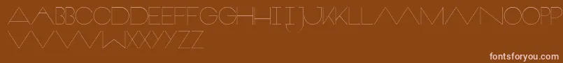 Veron Font – Pink Fonts on Brown Background