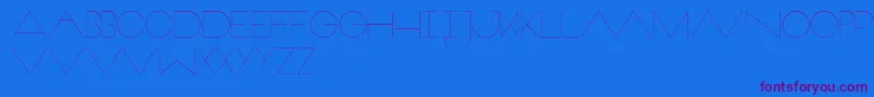 Veron-Schriftart – Violette Schriften auf blauem Hintergrund
