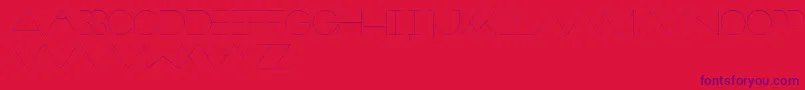 Veron Font – Purple Fonts on Red Background