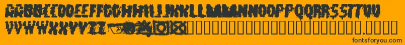 Static Font – Black Fonts on Orange Background