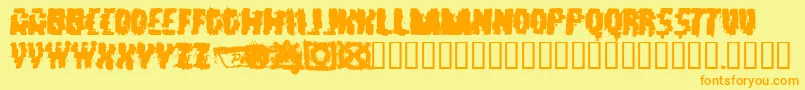 More about Static Font Static Font – Orange Fonts on Yellow Background