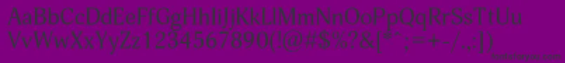 Adonisc-fontti – mustat fontit violetilla taustalla