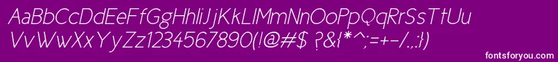 Ciclefinaitalicフォントについての詳細 フォントCiclefinaitalic – 紫の背景に白い文字