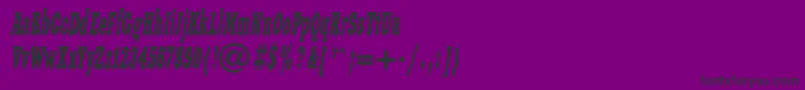 フォントXnwi – 紫の背景に黒い文字