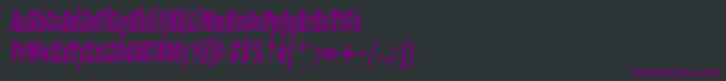 Xnwi Font – Purple Fonts on Black Background