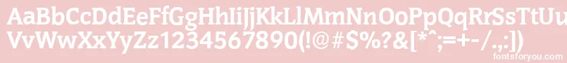 CongressserialXboldRegular Font – White Fonts on Pink Background