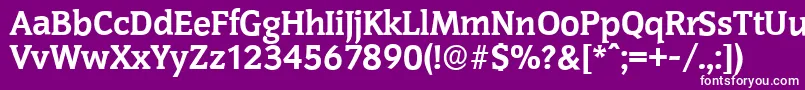 CongressserialXboldRegular Font – White Fonts on Purple Background