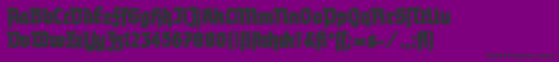 TannenbergContour Font – Black Fonts on Purple Background