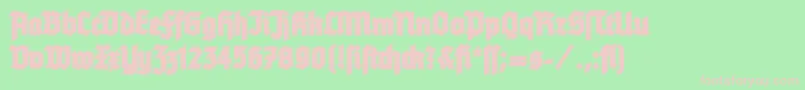 TannenbergContour Font – Pink Fonts on Green Background