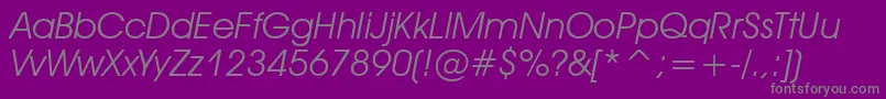 fuente AvantGardeItalic – Fuentes Grises Sobre Fondo Morado
