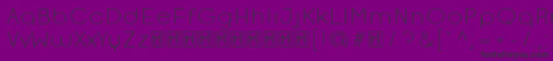 OpificioLightRounded Font – Black Fonts on Purple Background