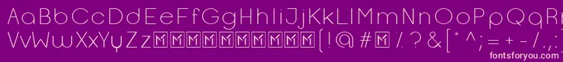 OpificioLightRounded Font – Pink Fonts on Purple Background