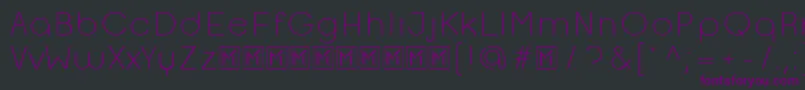 OpificioLightRounded Font – Purple Fonts on Black Background