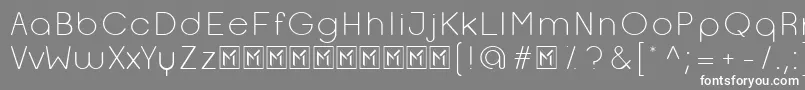 OpificioLightRounded Font – White Fonts on Gray Background