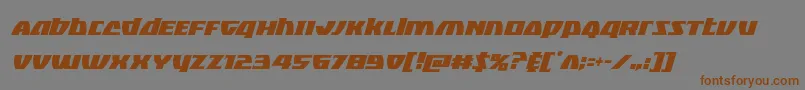 Blackbishopcondital Font – Brown Fonts on Gray Background