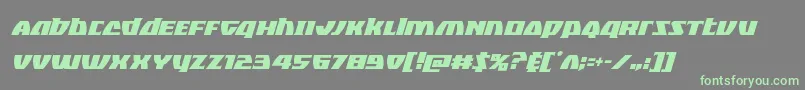 Blackbishopcondital Font – Green Fonts on Gray Background