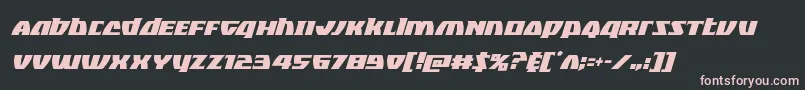 Blackbishopcondital Font – Pink Fonts on Black Background