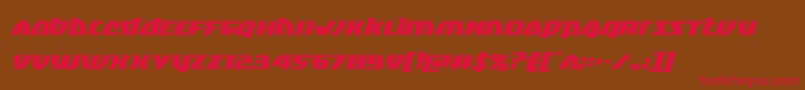 Blackbishopcondital Font – Red Fonts on Brown Background