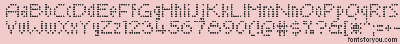 SaysochicRegular Font – Black Fonts on Pink Background