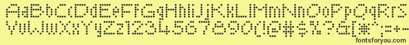 SaysochicRegular Font – Black Fonts on Yellow Background