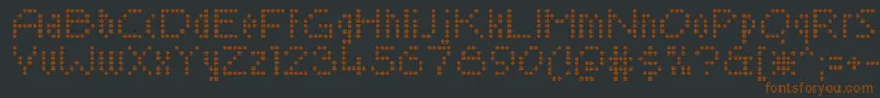 SaysochicRegular Font – Brown Fonts on Black Background