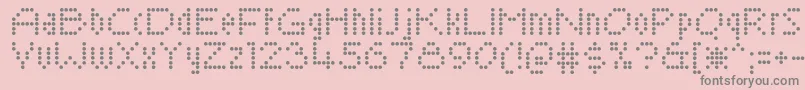 SaysochicRegular Font – Gray Fonts on Pink Background