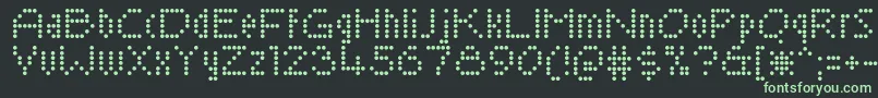 SaysochicRegular-Schriftart – Grüne Schriften auf schwarzem Hintergrund
