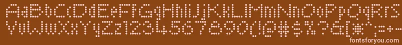 SaysochicRegular Font – Pink Fonts on Brown Background