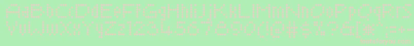 SaysochicRegular Font – Pink Fonts on Green Background