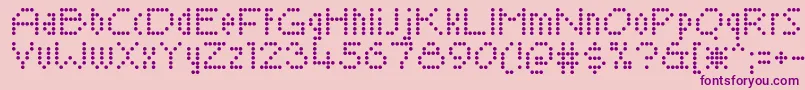 SaysochicRegular Font – Purple Fonts on Pink Background
